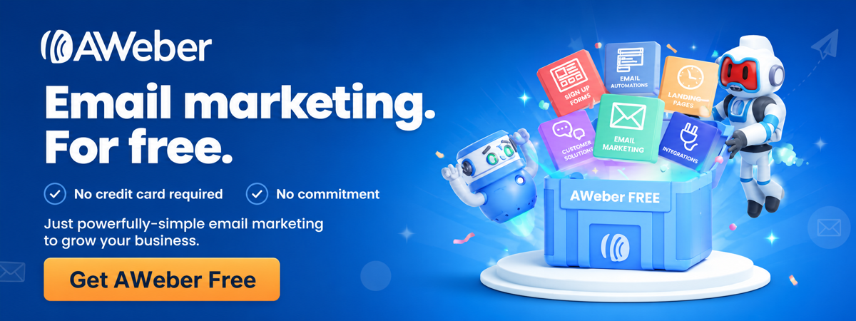 AWeber email marketing for free